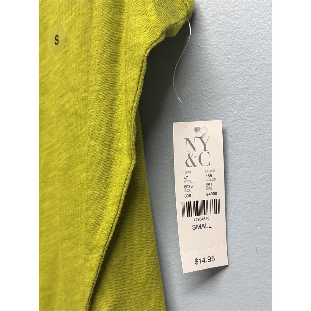 NWT New York & Company Soho Tank Top Women’s Small - V Neck - Green - Picture 3 of 6